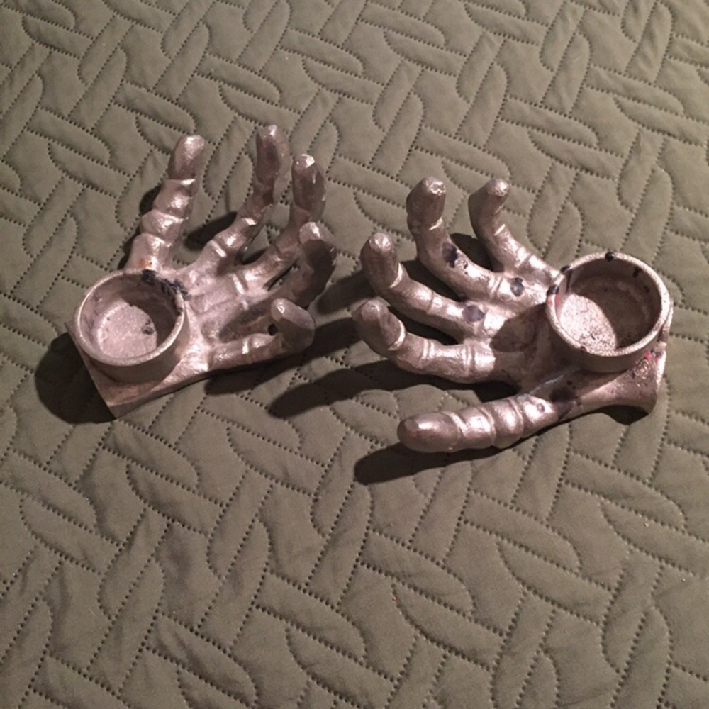 Skeleton Candleholder